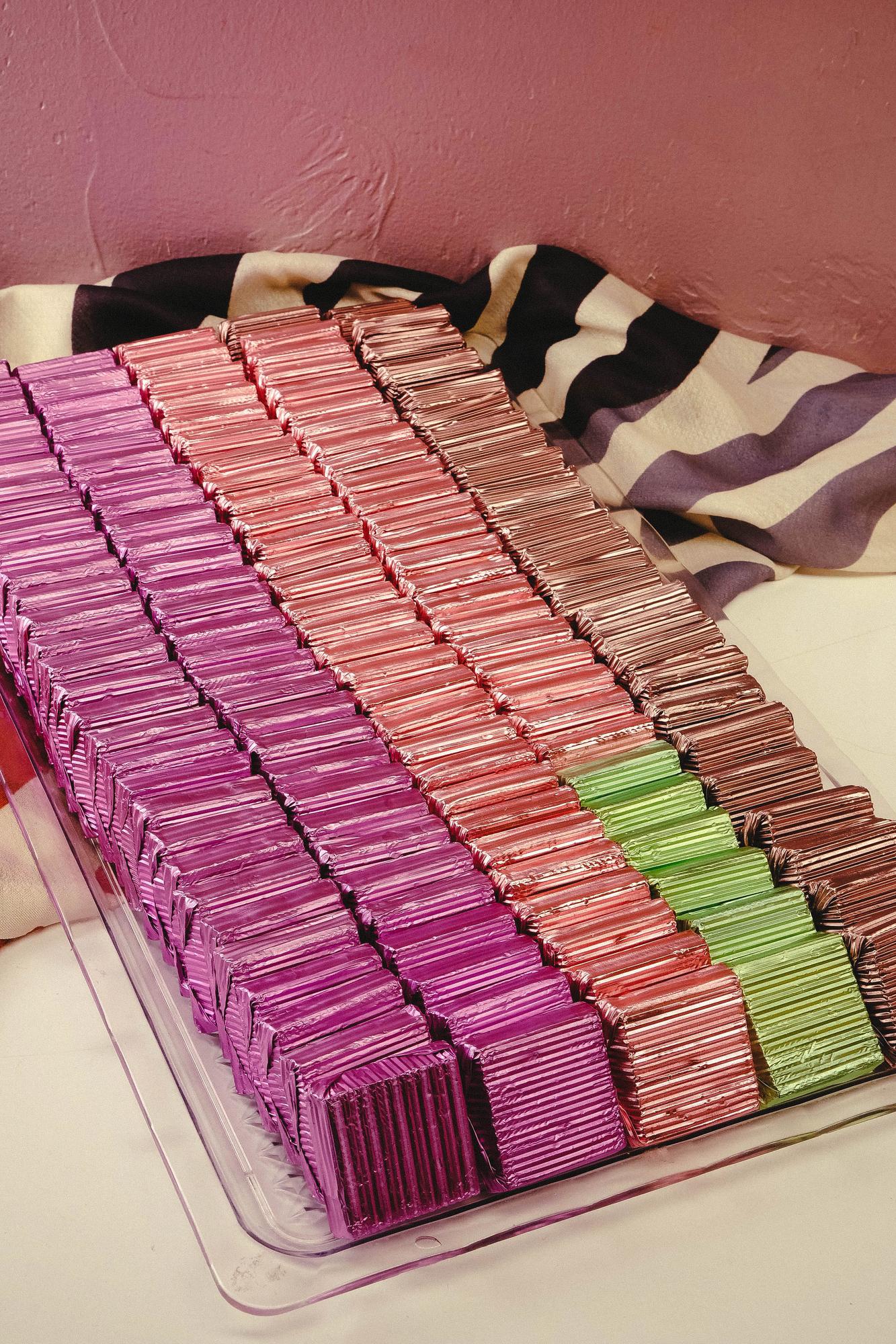 sample swatches and thread cards